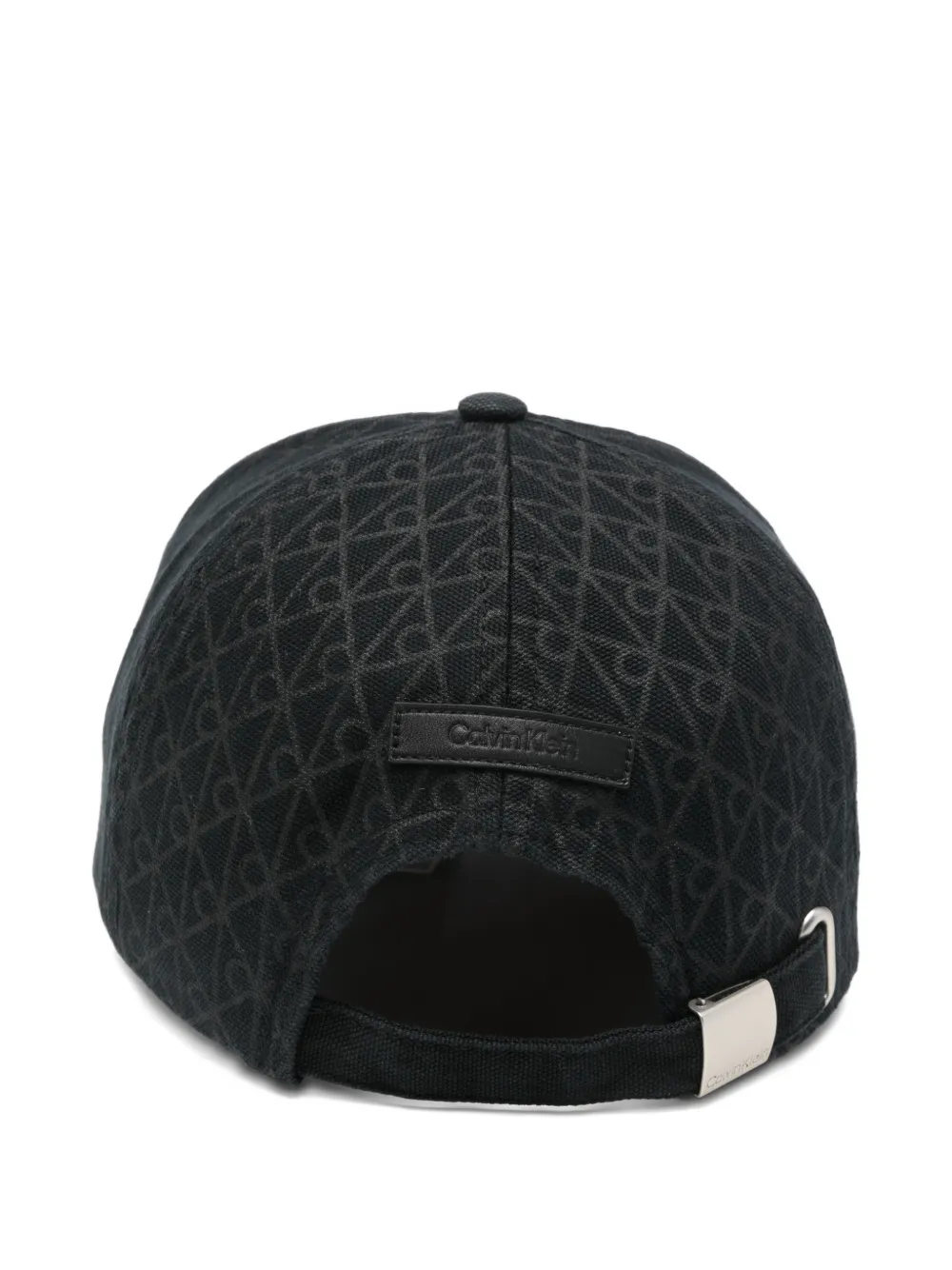Calvin Klein patterned baseball cap - Zwart