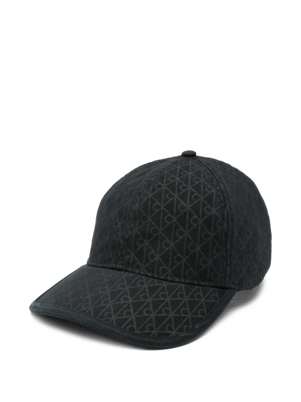 Calvin Klein patterned baseball cap | Black | Image 1