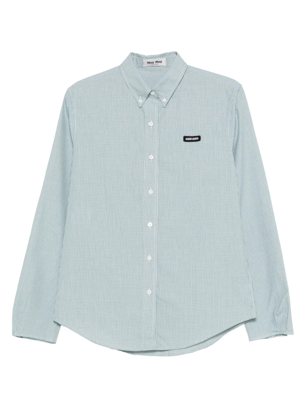 Miu Miu check-pattern buttoned shirt | Grün | Image 1