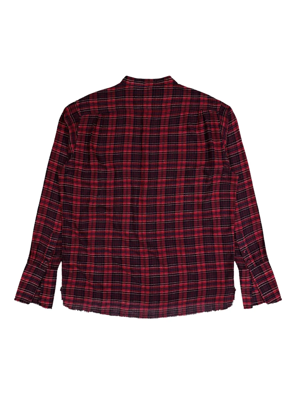 424 check flannel shirt - Rood
