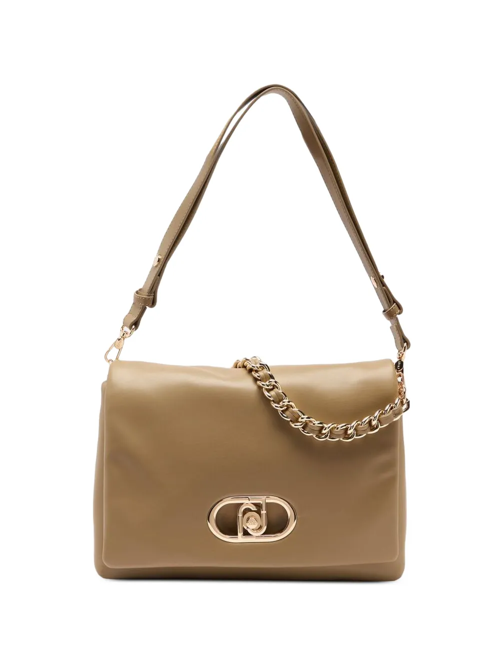 LIU JO LaPuffy large braided chain logo satchel