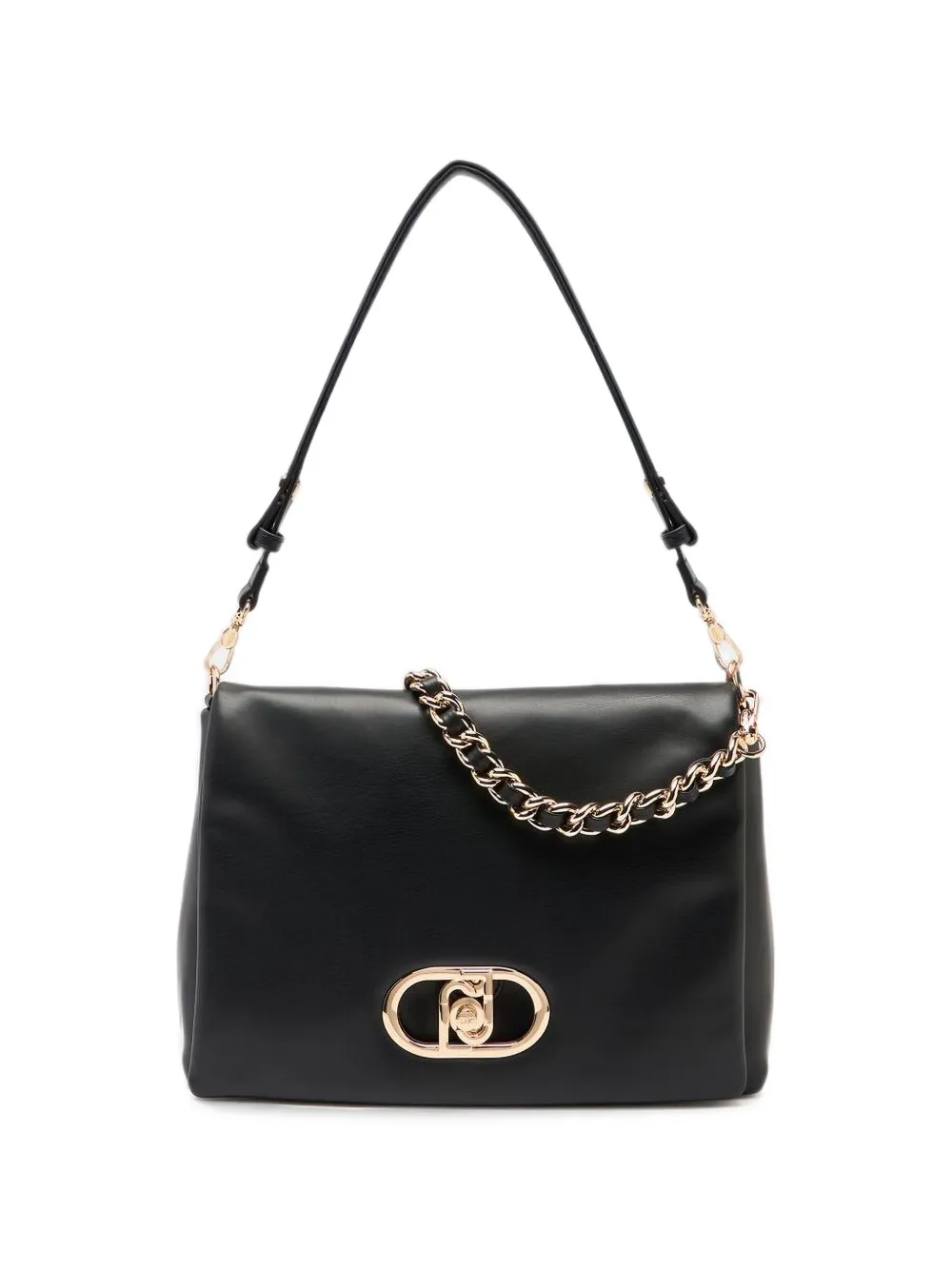 LIU JO LaPuffy large braided chain logo satchel