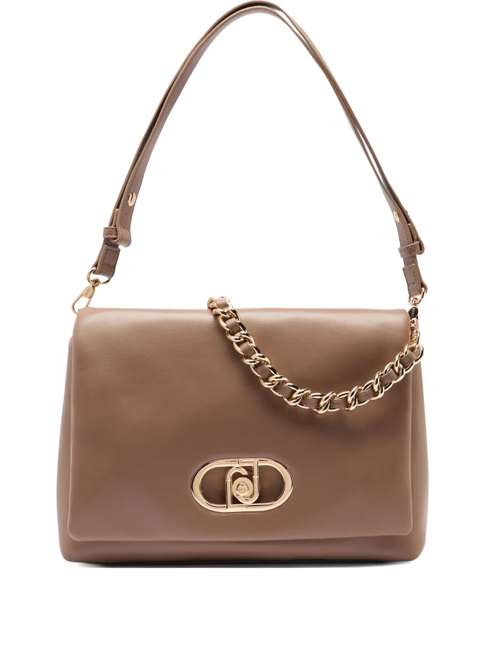 LIU JO LaPuffy large braided chain cross body bag - Toni neutri