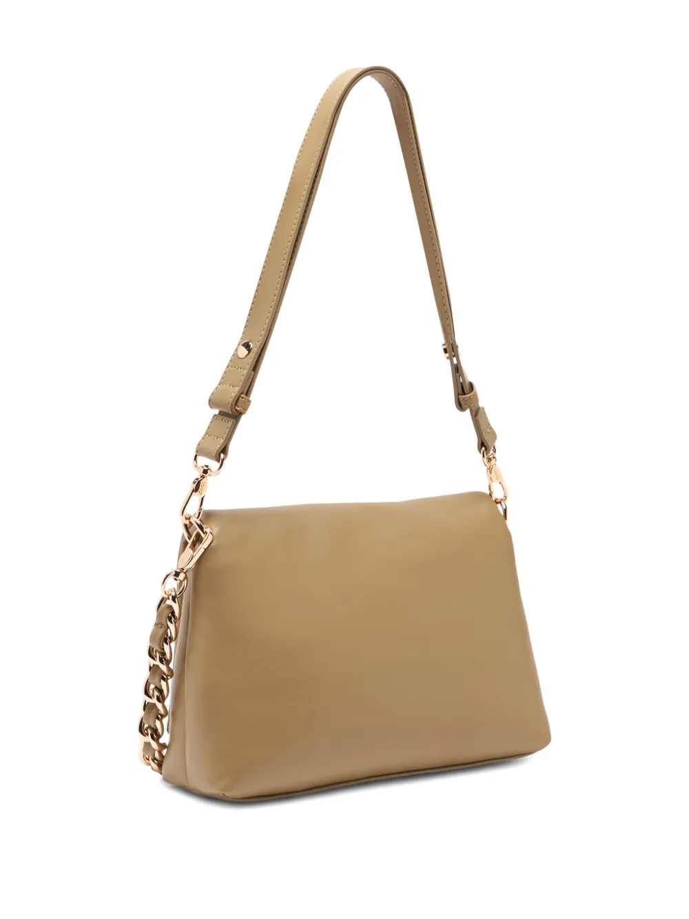  Liu Jo Lapuffy Medium Braided Chain Logo Crossbody Bag - Neutrals 