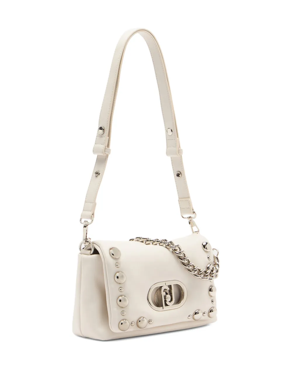  Liu Jo Lapuffy Medium Bead Shoulder Bag - White 