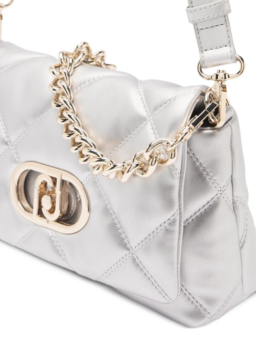 LIU JO Medium LaPuffy gewatteerde tas Zilver