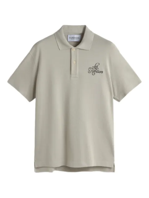 LES HÉRITIERS embroidered polo shirt