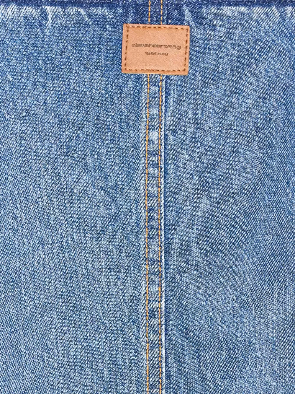  Alexander Wang Falda Larga Vaquera - Azul 