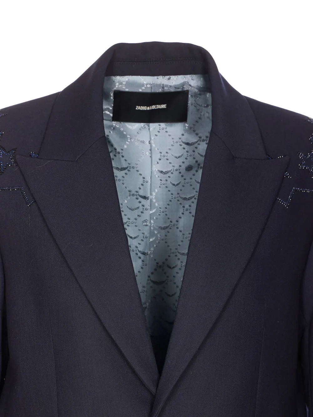  Zadig&voltaire Vavy Rhinestone-embellished Blazer - Blue 