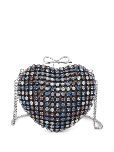Self-Portrait heart-shaped mini clutch bag