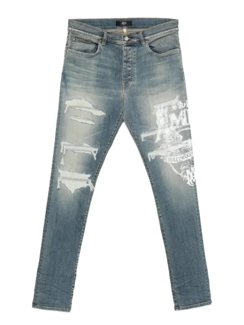 AMIRI ripped print jeans