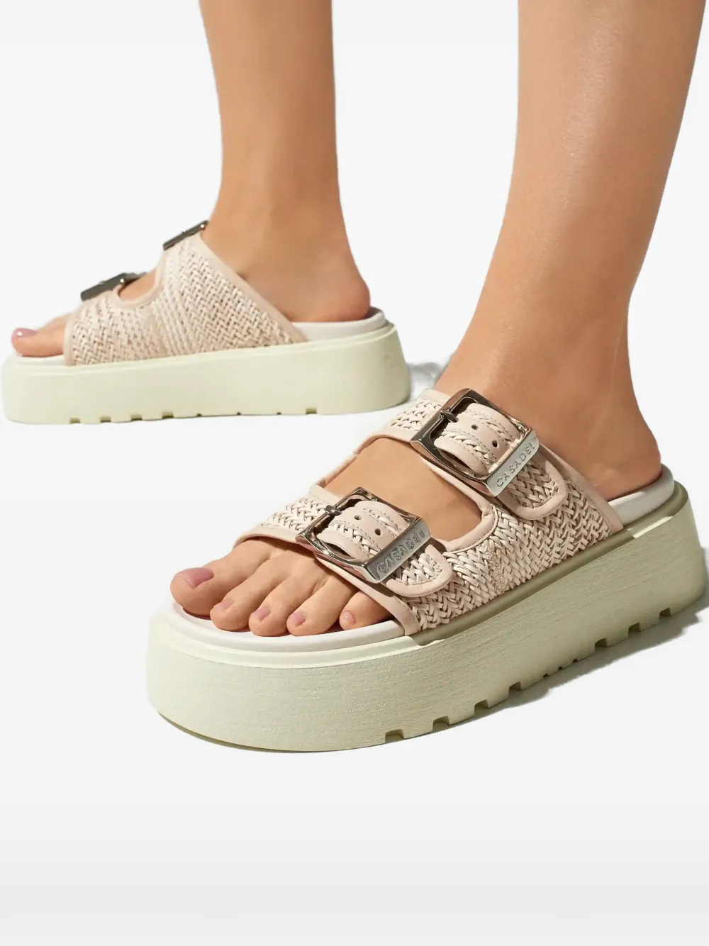 Casadei Birky Ale sandalen met plateauzool Roze