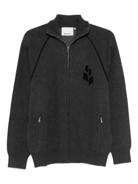 MARANT logo拉链毛衣