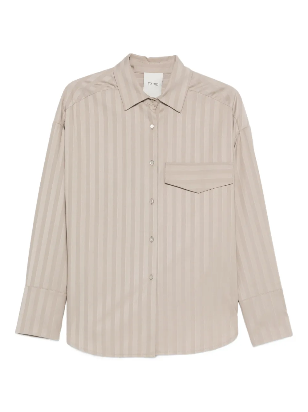 RAME striped-pattern pocket shirt - Toni neutri
