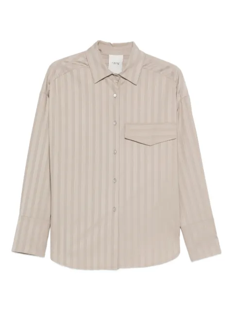 RAME striped-pattern pocket shirt