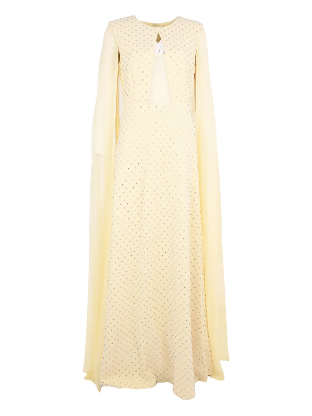 Roland Mouret key-hole-detail maxi dress - Giallo
