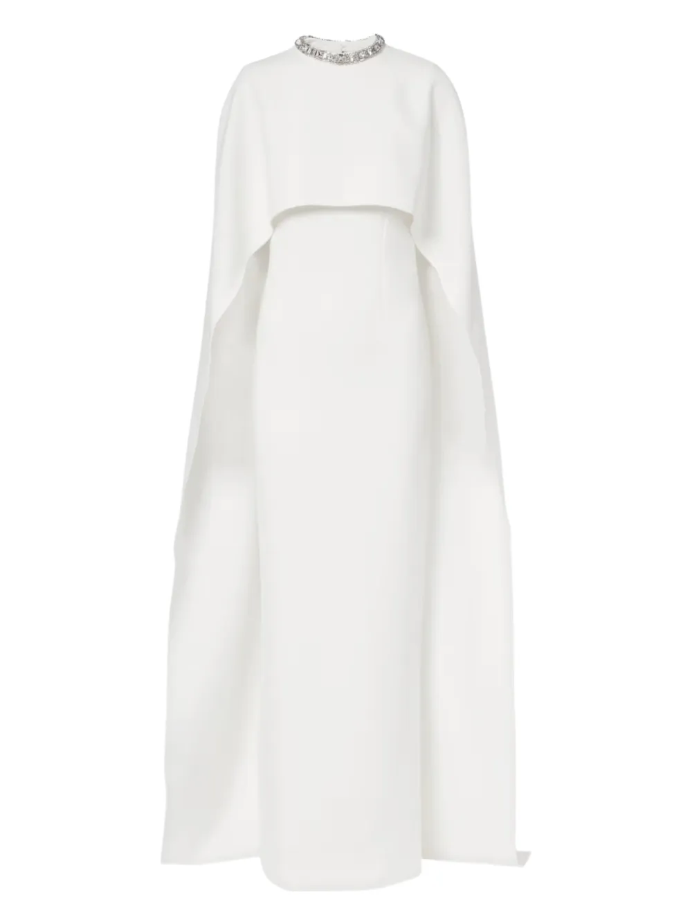 Roland Mouret crystal-neck maxi dress - Bianco