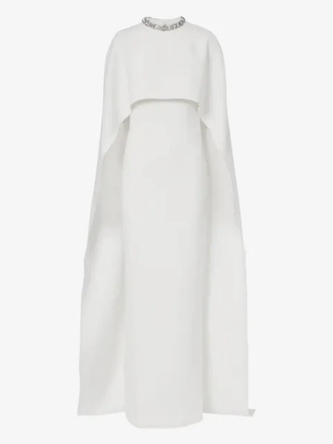 Roland Mouret crystal-neck maxi dress