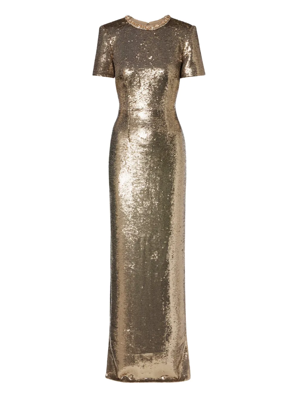 Roland Mouret sequin-embellishment maxi dress - Oro