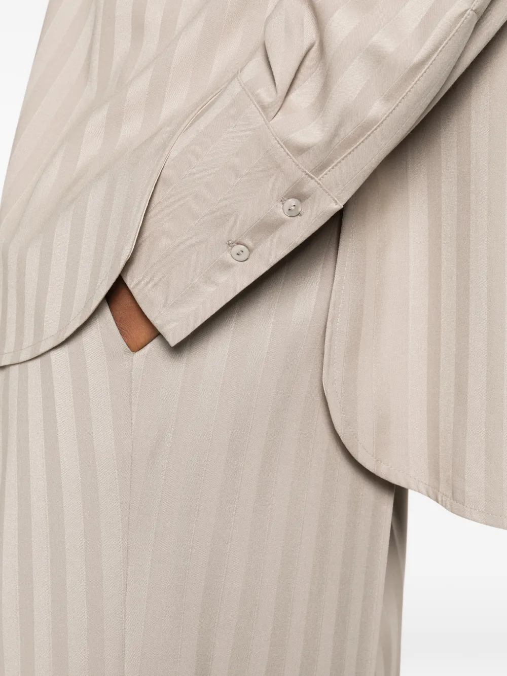Stripe-Pattern Trousers
