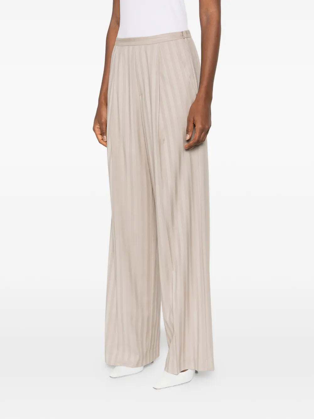 Stripe-Pattern Trousers