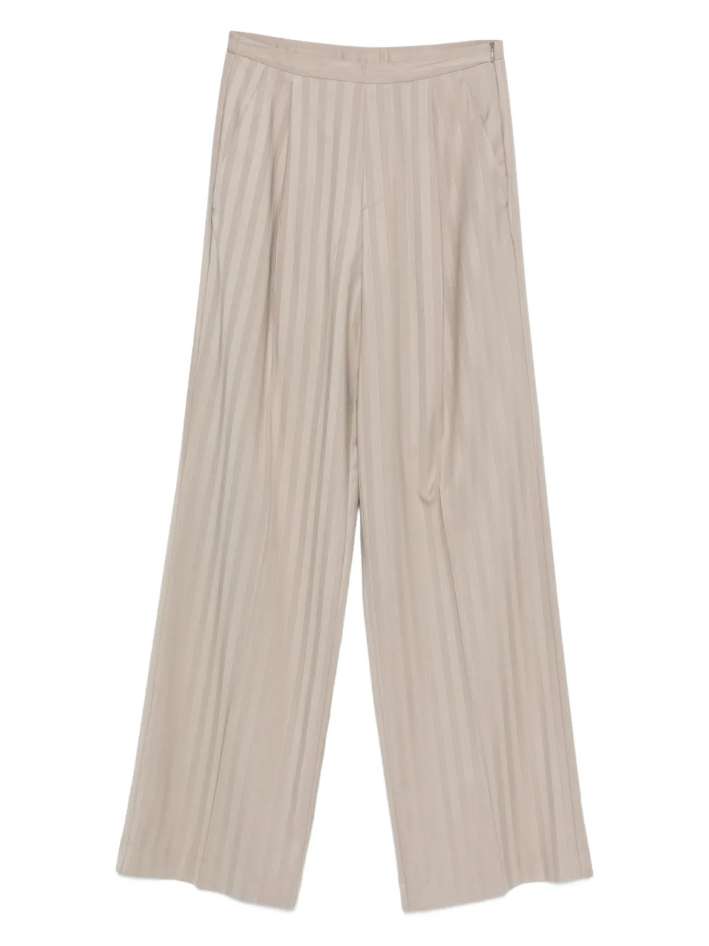 RAME stripe-pattern trousers | Neutrals | Image 1