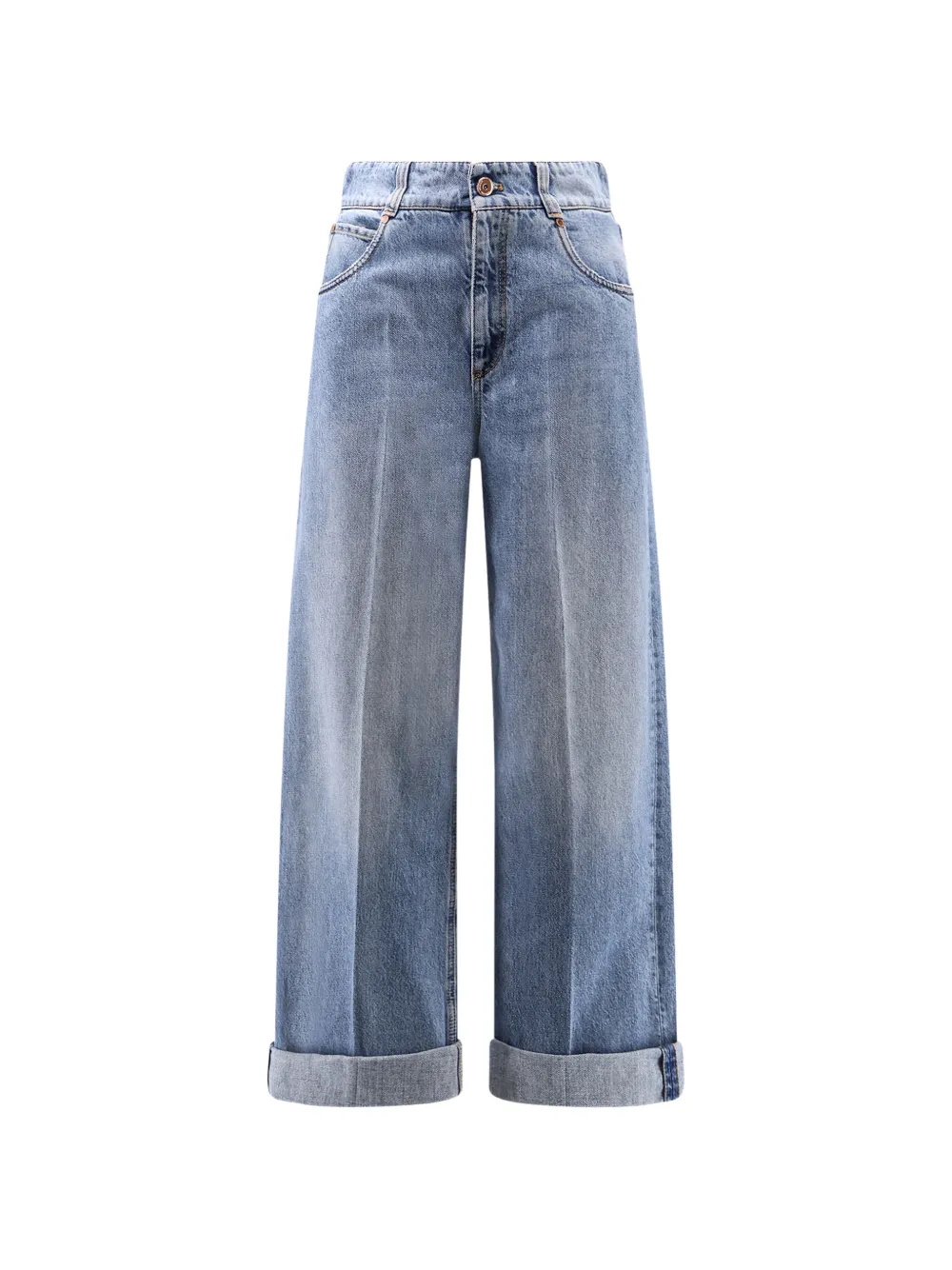 Brunello Cucinelli cuffed jeans - Blu