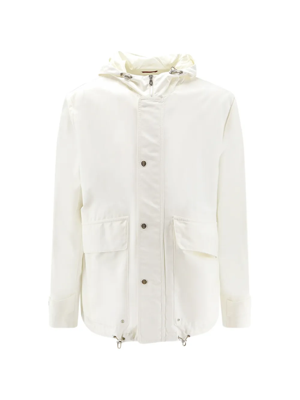 Brunello Cucinelli hooded press-stud jacket - Toni neutri