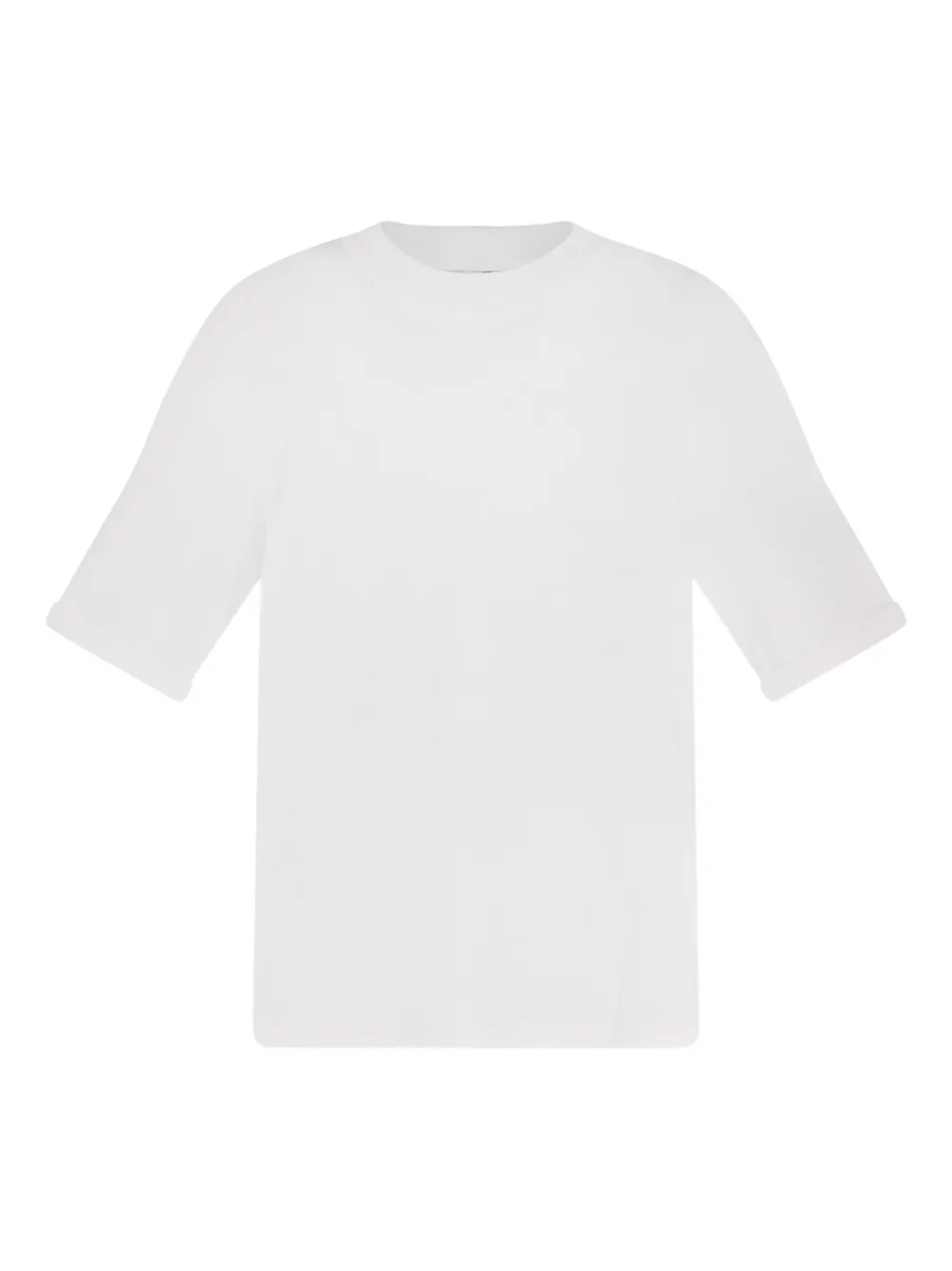 Brunello Cucinelli crew-neck ribbed-trim T-shirt - Bianco