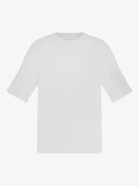 Brunello Cucinelli mock-neck ribbed-trim T-shirt