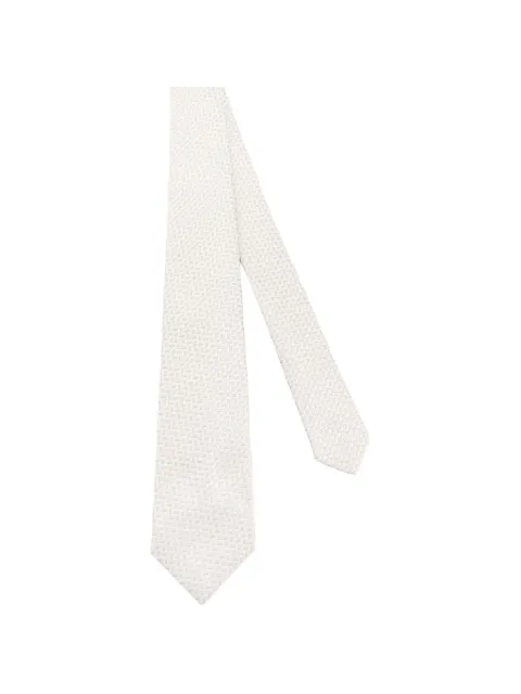 Kiton geometric-pattern tie