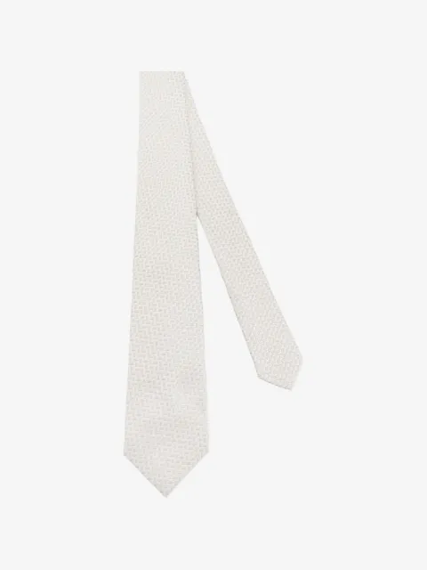 Kiton geometric-pattern tie
