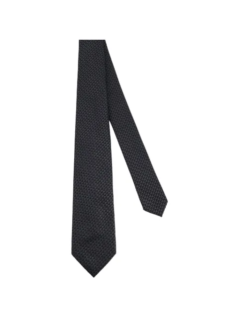 Kiton geometric-pattern tie