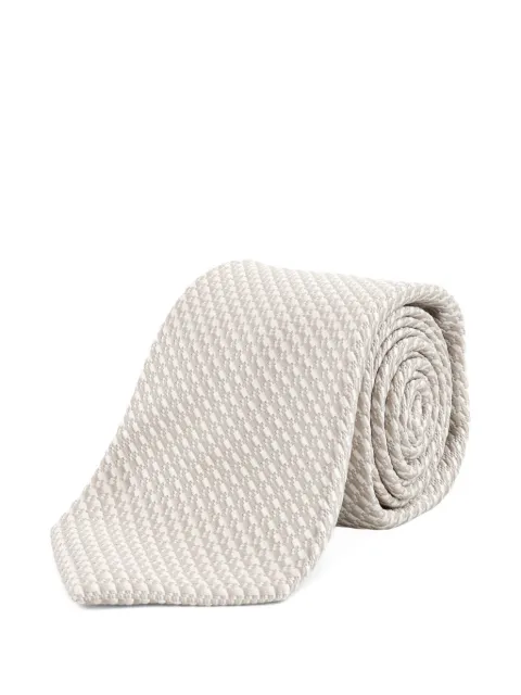 Kiton textured silk tie