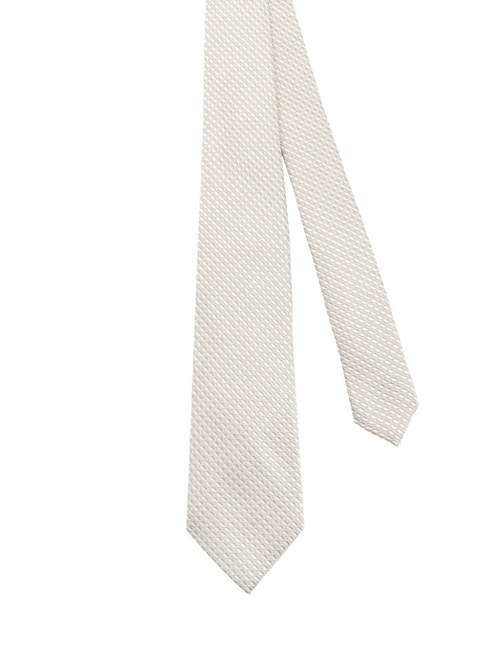 Kiton textured silk tie - Toni neutri