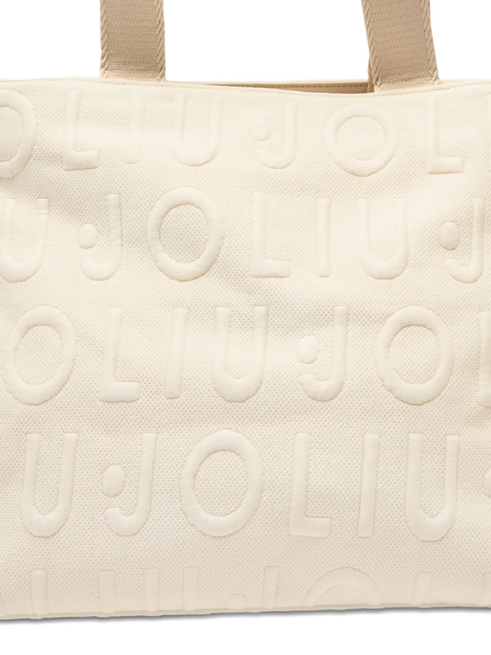 LIU JO Medium gebreide shopper Beige