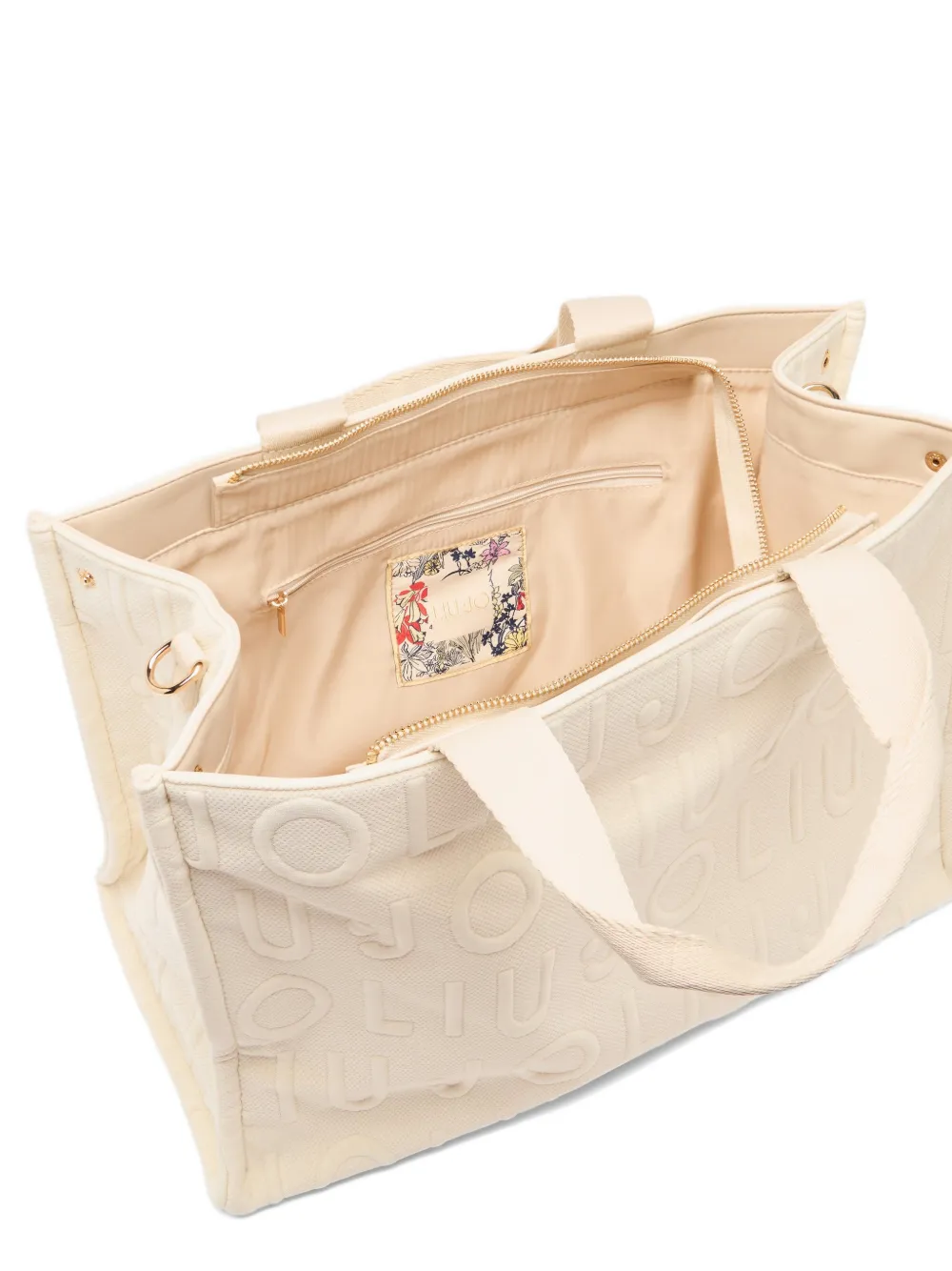 LIU JO Medium gebreide shopper Beige