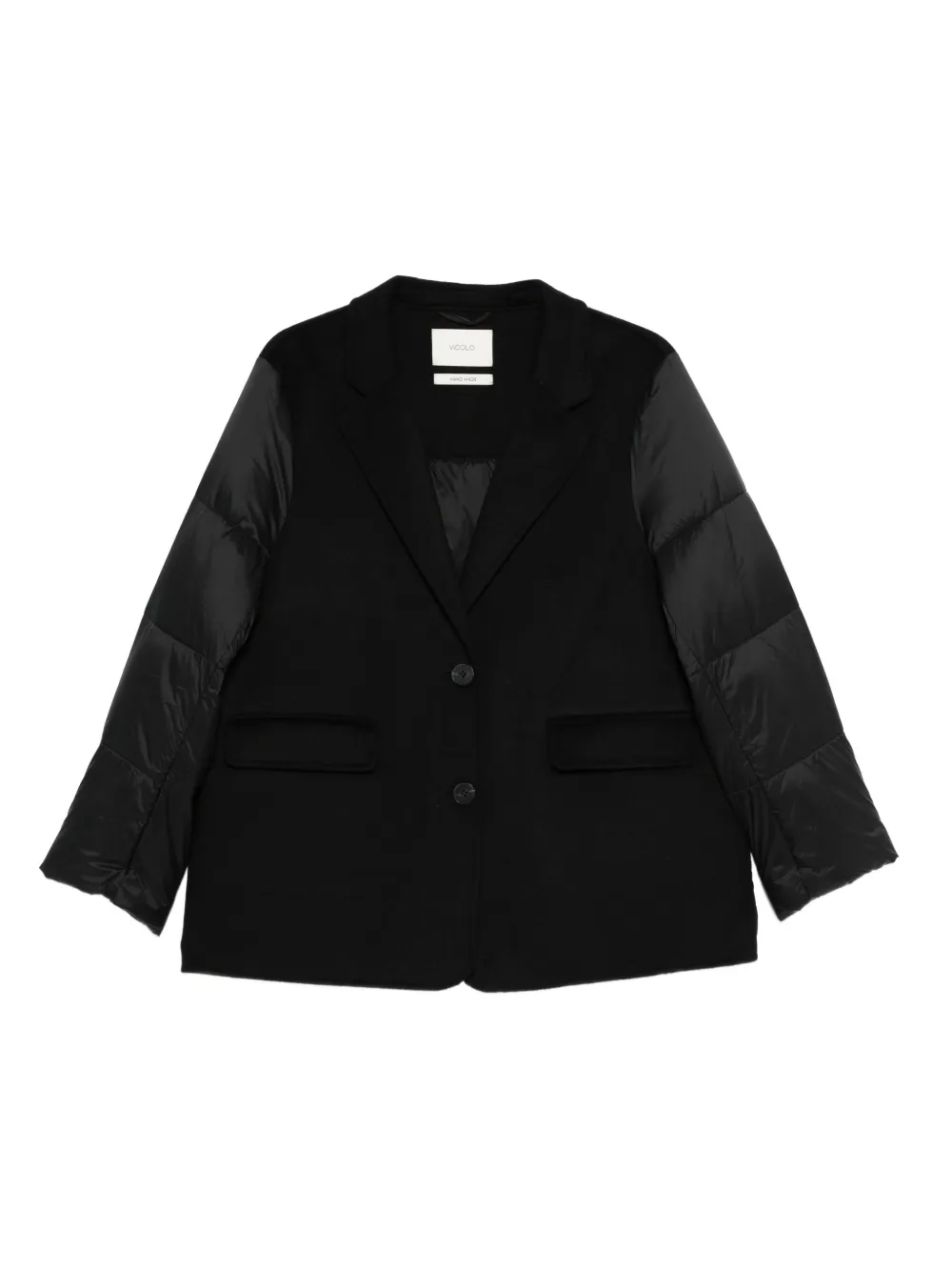 VICOLO padded-sleeve blazer - Nero