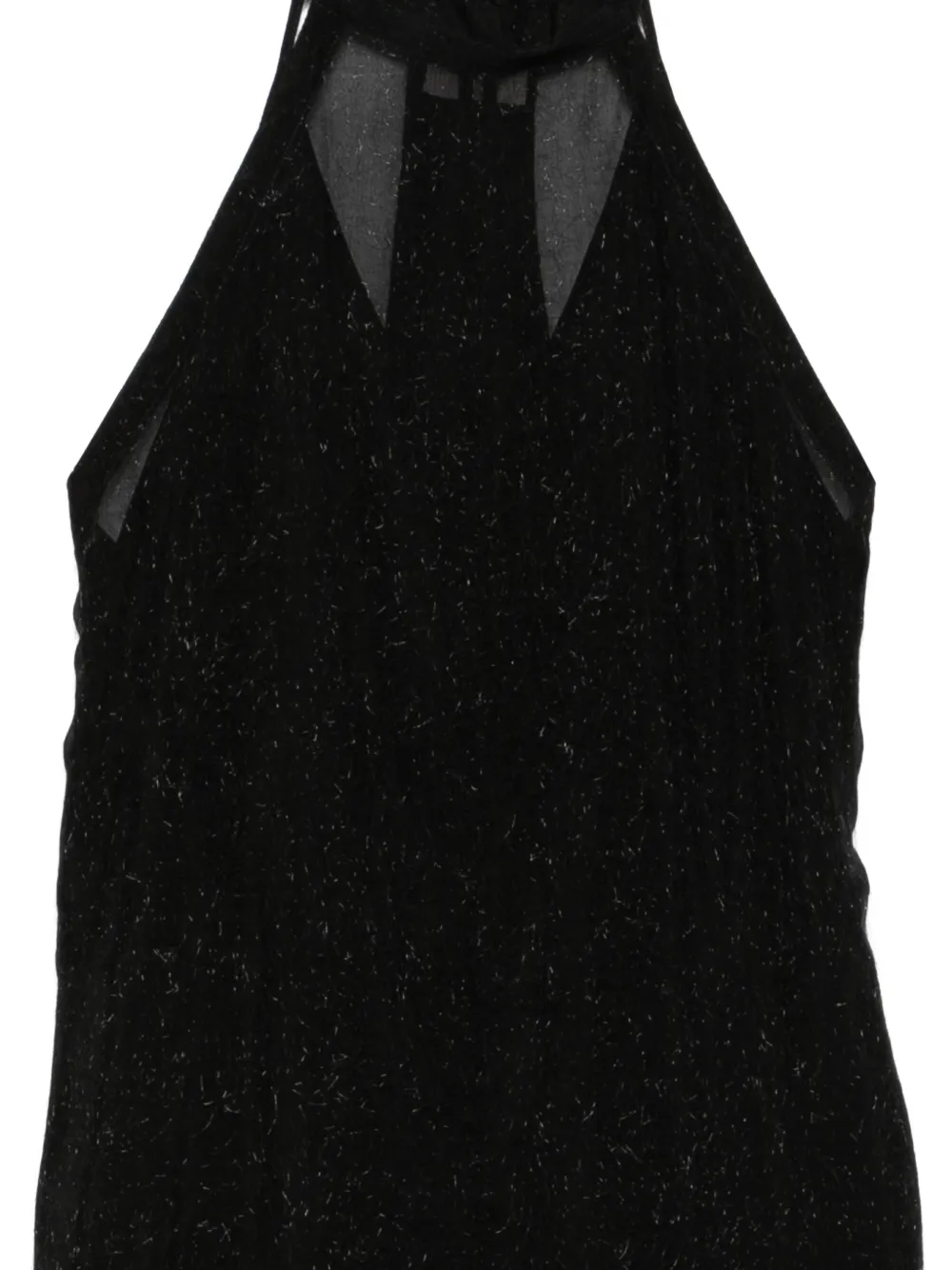 Alysi Maxi-jurk met halternek Zwart