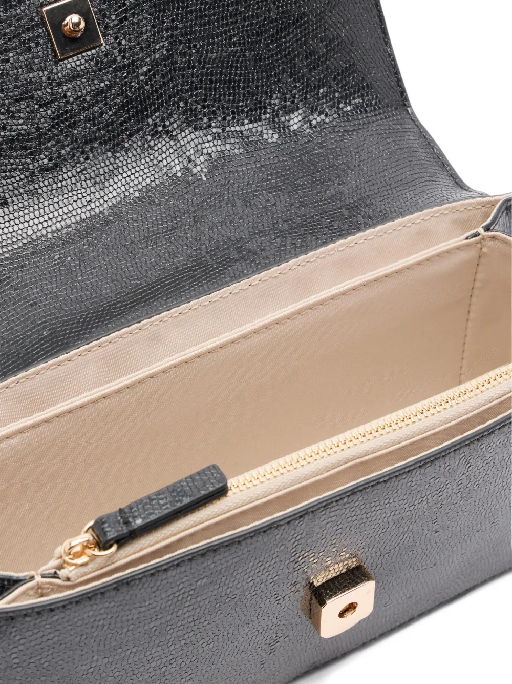 Small Lizard Effect Chain Satchel