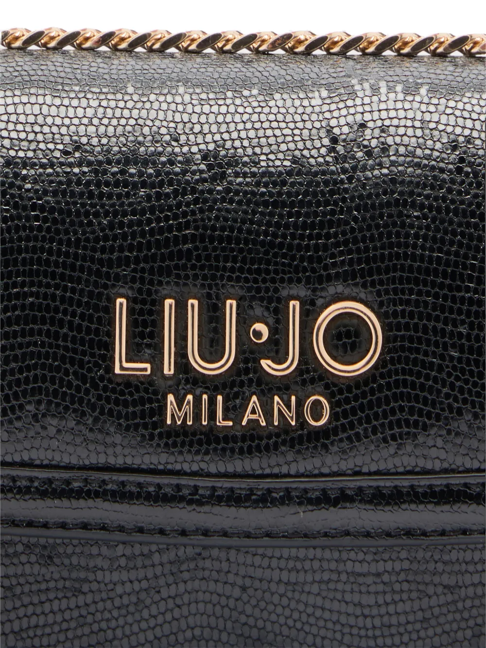Small Lizard Effect Chain Satchel