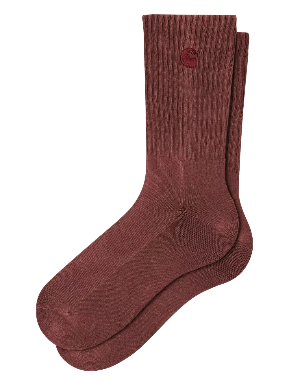 Hudson logo-embroidered ribbed socks