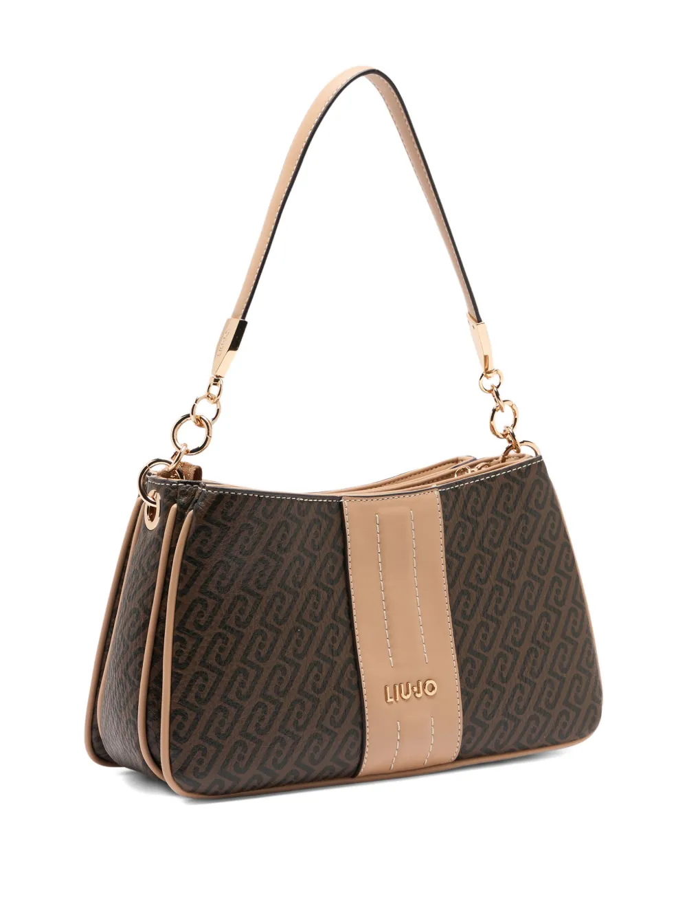 LIU JO Schoudertas met monogram Bruin