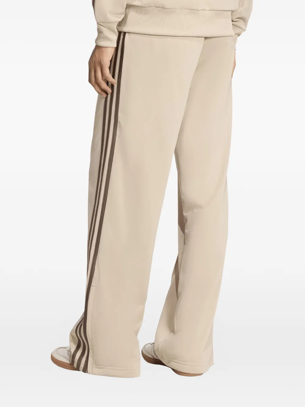 Adidas stripe loose track pants - Beige