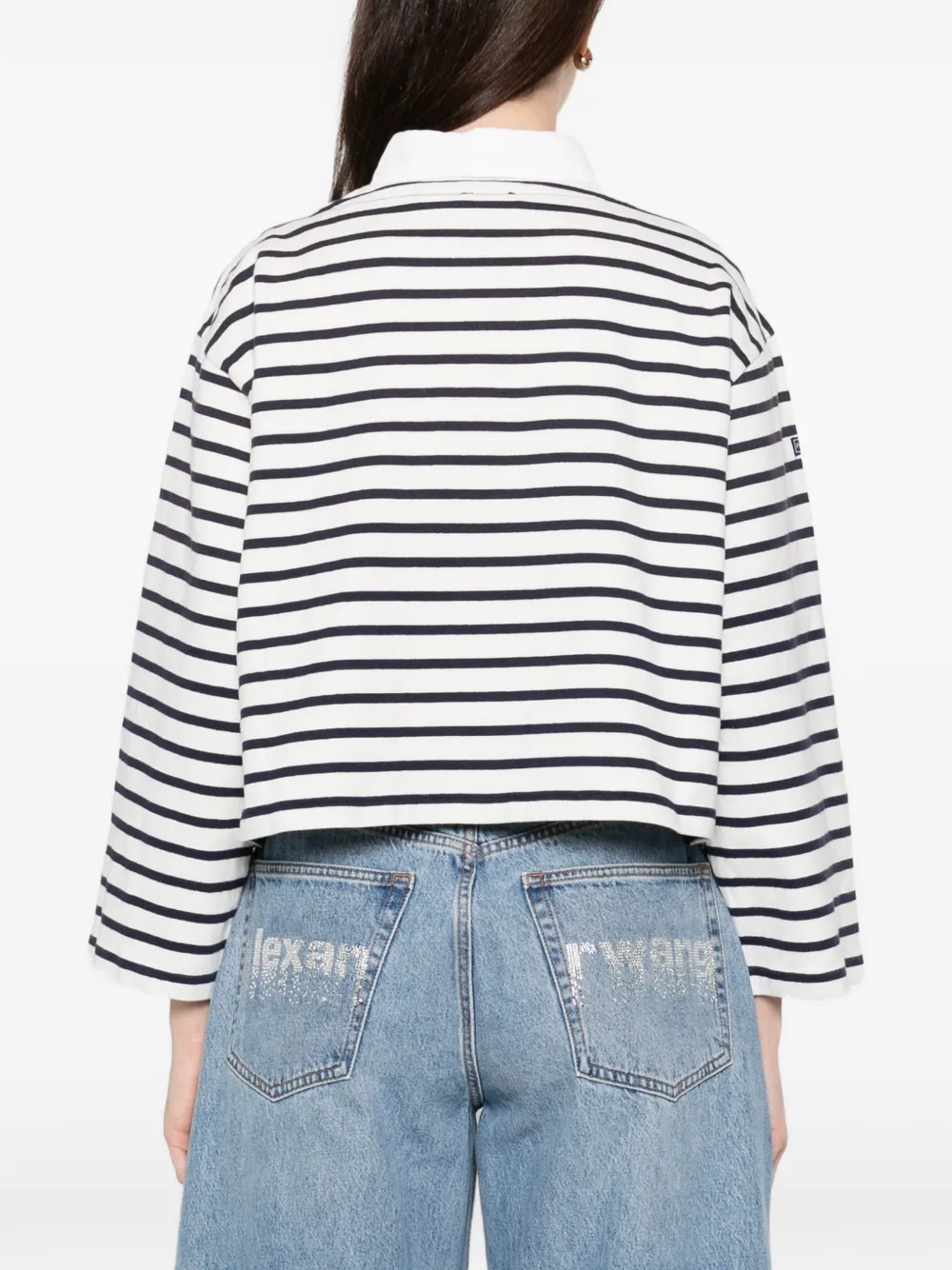 Polo Ralph Lauren Gestreept T-shirt met boothals Wit