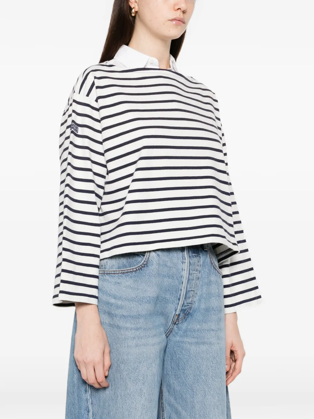 Polo Ralph Lauren Gestreept T-shirt met boothals Wit