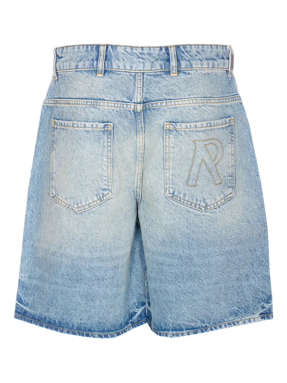 Represent denim button-fastening shorts - Blauw