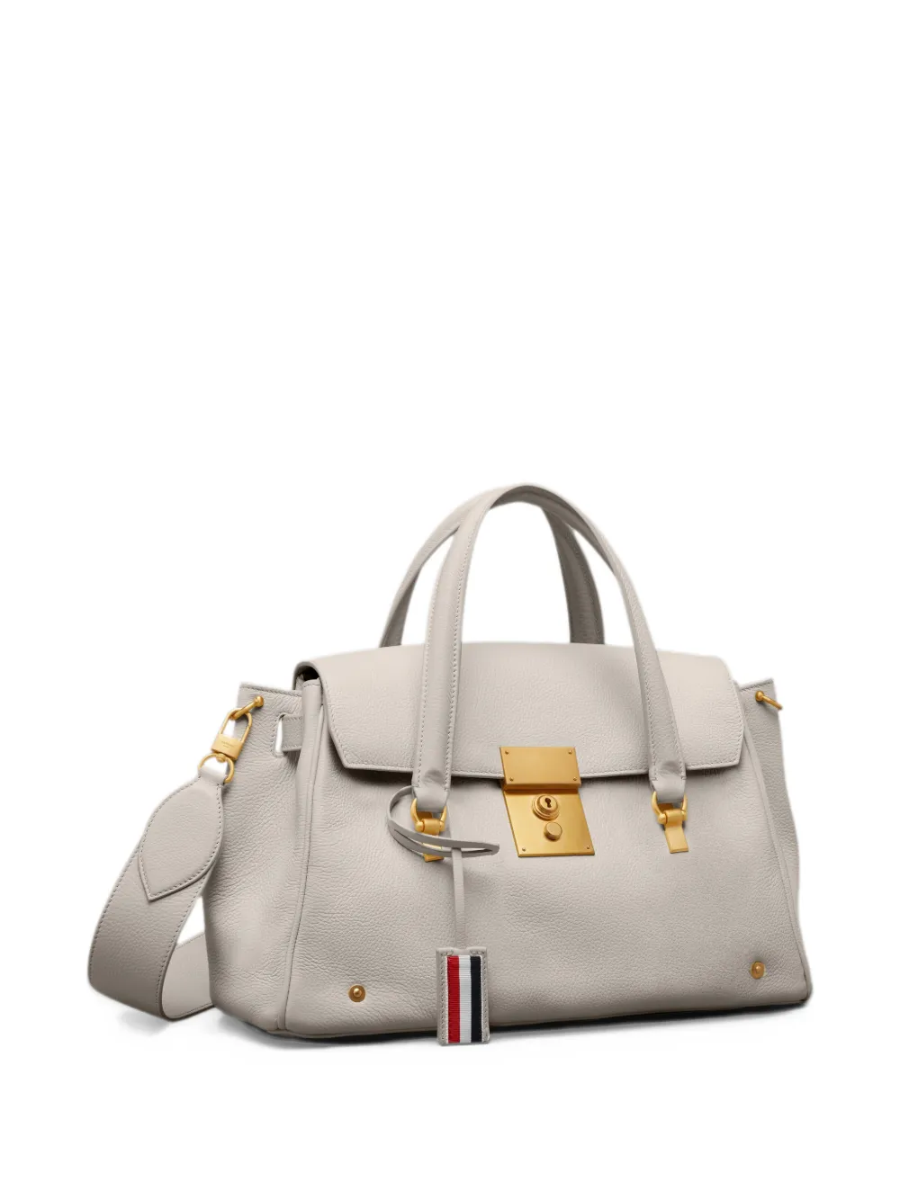 Thom Browne Bolton tas van zacht bewerkt leer Beige