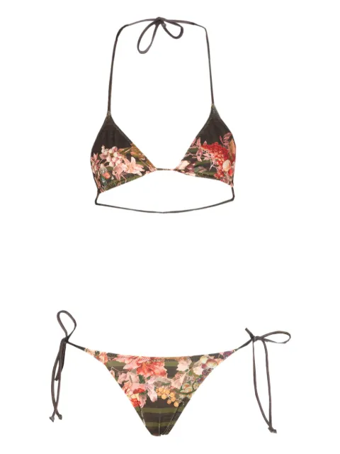 Jean Paul Gaultier floral-print bikini