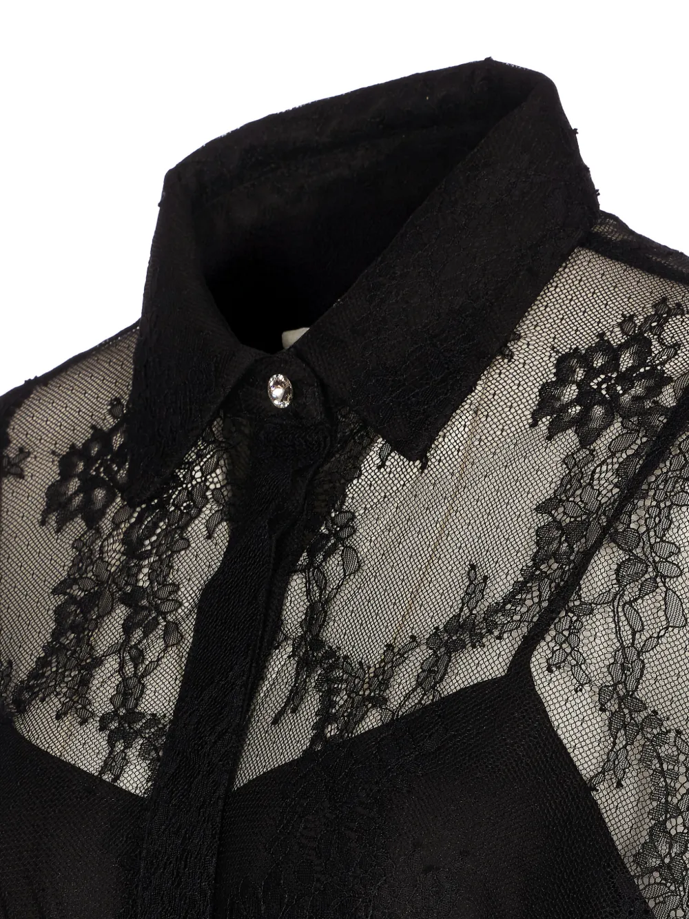 Liu •jo Lace Shirt In Black